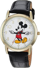 Load image into Gallery viewer, DISNEY Men&#39;s Mickey Mouse Analog-Quartz Watch with Leather-Synthetic Strap, Black, 18 (Model: WDS000404)
