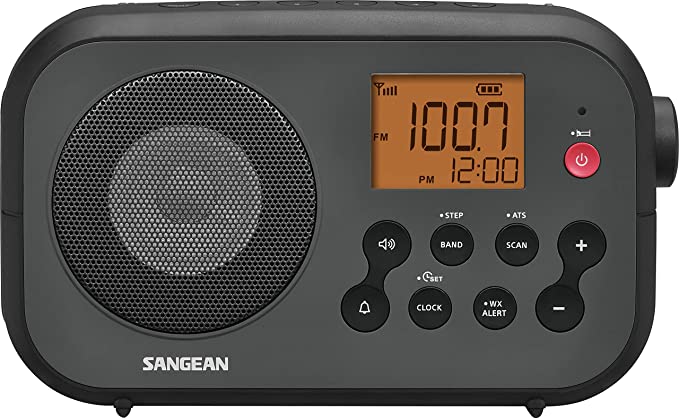 Sangean PR-D12 PR-D12 AM/FM NOAA Weather Alert Digital Tuning Portable Radio