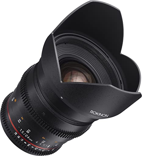 Rokinon Cine DS DS24M-MFT 24mm T1.5 ED AS IF UMC Full Frame Cine Wide Angle Lens for Olympus and Panasonic Micro Four Thirds