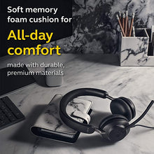 Load image into Gallery viewer, Jabra Evolve2 40 UC Wired Headphones, USB-A, Stereo, Black Telework Headset for Calls and Music, Enhanced All-Day Comfort, Passive Noise Cancelling Headphones, UC-Optimized with USB-A Connection
