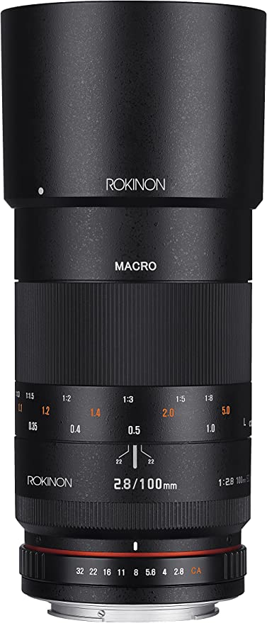Rokinon 100mm F2.8 ED UMC Full Frame Telephoto Macro Lens for Canon EF Digital SLR Cameras