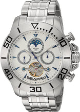 Load image into Gallery viewer, Seapro Men&#39;s Montecillo Stainless Steel Automatic-self-Wind Watch with Stainless-Steel Strap, Silver, 24 (Model: SP5133)
