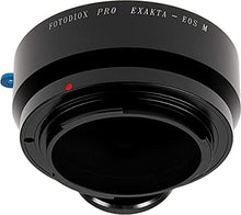 Load image into Gallery viewer, Fotodiox PRO Lens Adapter Compatible with Exakta (Inner Bayonet) Lenses on Canon EOS M EF-M Mount Mirrorless Cameras

