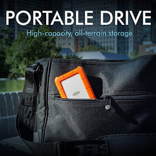 Load image into Gallery viewer, LaCie Rugged USB-C 2TB External Hard Drive Portable HDD û USB 3.0 compatible, Drop Shock Dust Rain Resistant, for Mac and PC Computer Desktop Workstation Laptop, 1 Month Adobe CC (STFR2000800), Orange
