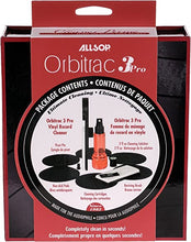 Load image into Gallery viewer, Allsop Orbitrac 3 Pro Vinyl Record Cleaning System, 2X Cleaning Cartridges, Protective Non-Skid Pad, Cleaner Fluid, Reviving Brush, and Storage Case (31735), Black, 1
