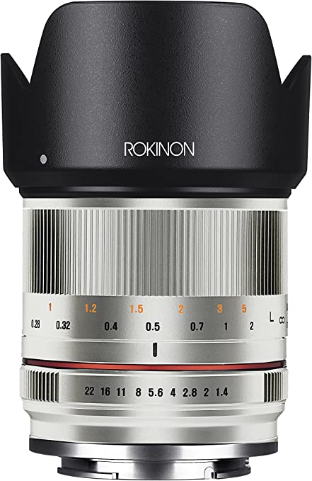 Rokinon RK21M-E-SIL 21mm F1.4 ED AS UMC High Speed Wide Angle Lens for Sony (Silver)