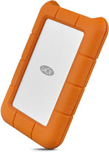 Load image into Gallery viewer, LaCie Rugged USB-C 2TB External Hard Drive Portable HDD û USB 3.0 compatible, Drop Shock Dust Rain Resistant, for Mac and PC Computer Desktop Workstation Laptop, 1 Month Adobe CC (STFR2000800), Orange
