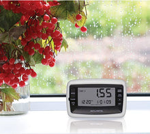 Load image into Gallery viewer, AcuRite Wireless Digital Rain Gauge with Self-Emptying Collector with Rainfall History, Alerts, and Current Date and Time (00899), Multicolor
