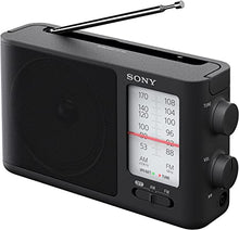 Load image into Gallery viewer, Sony ICF-506 Analog Tuning Portable FM/AM Radio, Black, 2.14 lb
