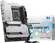 Load image into Gallery viewer, MSI Z690 Force WiFi Gaming Motherboard (ATX, 12th Gen Intel Core, LGA 1700 Socket, DDR5, PCIe 4, CFX, M.2 Slots, Wi-Fi 6E)
