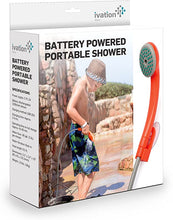 Load image into Gallery viewer, Ivation Portable Outdoor Shower, Battery Powered - Compact Handheld Rechargeable Camping Showerhead - Pumps Water from Bucket Into Steady, Gentle Shower Stream

