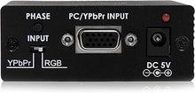 Load image into Gallery viewer, StarTech.com Component (YPbPr) / VGA to HDMI Converter with Audio - PC to HDMI - Resolutions up to 1080p (HDTV) and 1920 x 1200 (PC) (VGA2HD2) Black
